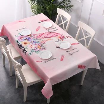 

Rainbow Unicorn Tablecloth Cartoon Print Stars Waterproof Table Cloth Floral Girly Decorative Table Cover 140x200cm Tablecloth