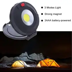 COB светодиодный фонарик для работы Магнитный рабочий свет для кемпинга