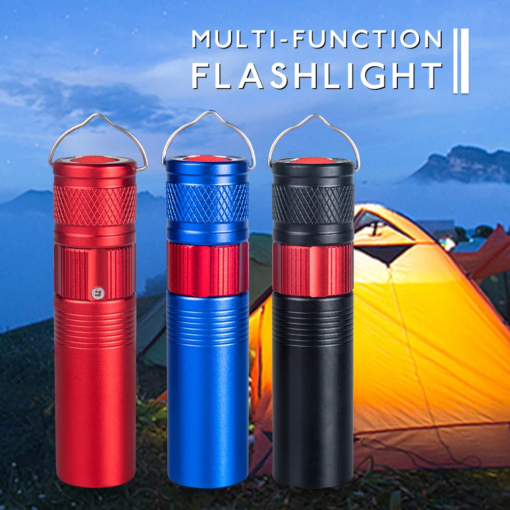 

Foxanon LED Flashlight Portable Aluminum Q5 Flashlights 4Modes Work Light lanterna Powerful Pen Torch Lamps With Hook and magnet