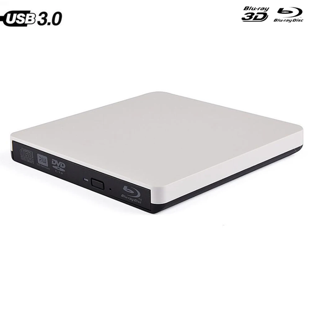 

USB3.0 Bluray Drive External CD/DVD RW Burner BD-ROM Blu-ray Player Optical Drive Writer for Apple iMacbook Laptop Toshiba pc