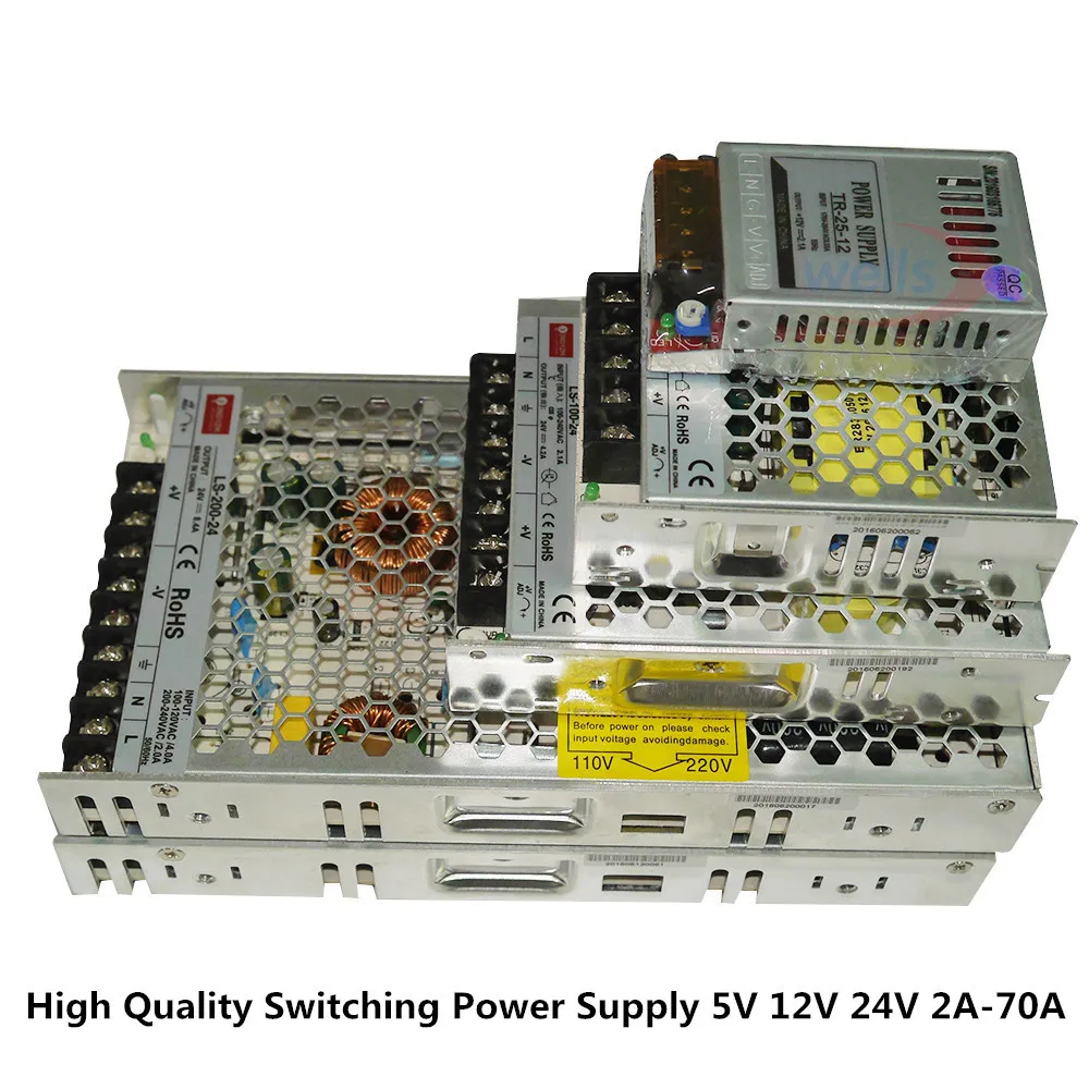 

LED DC 12V Power Driver 4A 8A 10A 16A 29A LED Strip lights power 1A 2A 3A 4A 5A 8A 10A 17A 20A 29A 30A 40A 50A 60A 100V-240V AC