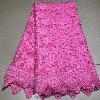 

PINK Tulle Embroidered Net Lace African French Laces Fabrics High Quality Nigerian French Net Lace With Stones Swiss Lace Fabric