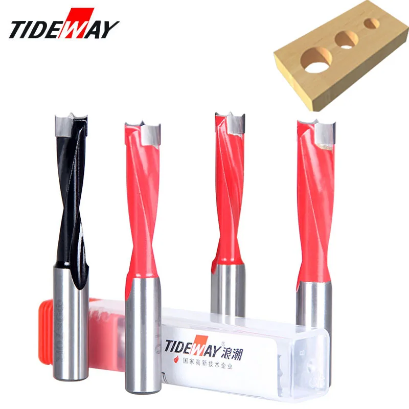 Tideway 4mm-17mm Wood Forstner Drill Bits Length 70mm Router Bit Row Drilling For Boring Machine Drills Wood Carbide Endmill