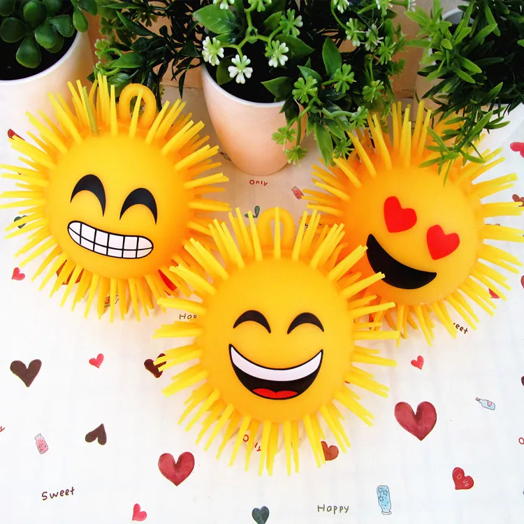 

Children's Luminous Toy Small Expression Pack Out The Ball Flash Maomao Ball