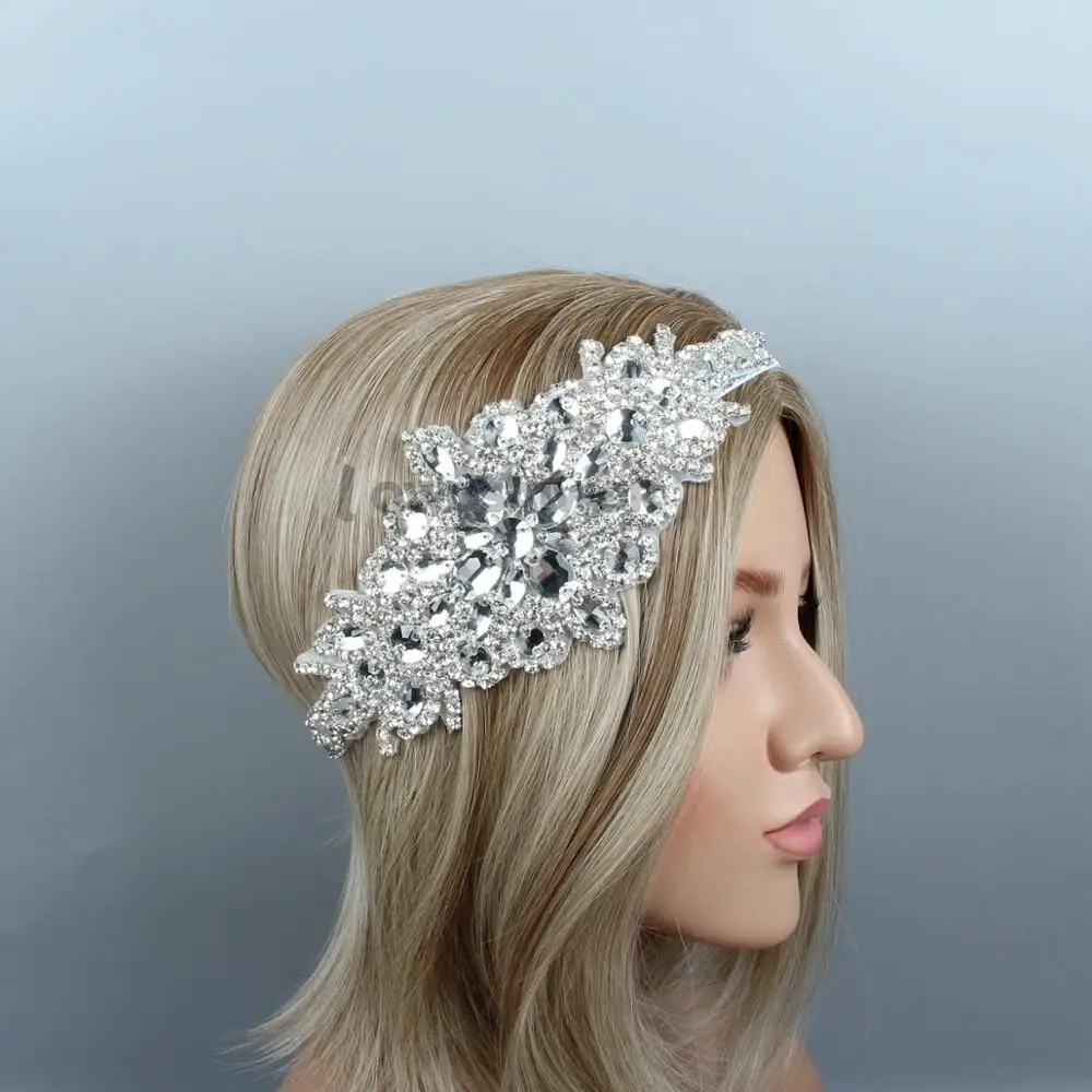 Супер Роскошный и великолепный Кристалл блестящие стразы свадебное украшение для волос женщин невесты эксклюзивные аксессуары