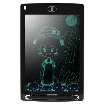 

8.5" Portable Smart LCD Digital Writing Tablet Electronic Notepad Drawing Painting Graphic Pad Board eWriter w/ Pen Cell Battery