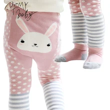 0 3T Girls Boys Baby Tights Short Cotton Cartoon Tights Kids Spring Pantyhose Baby Girl Children