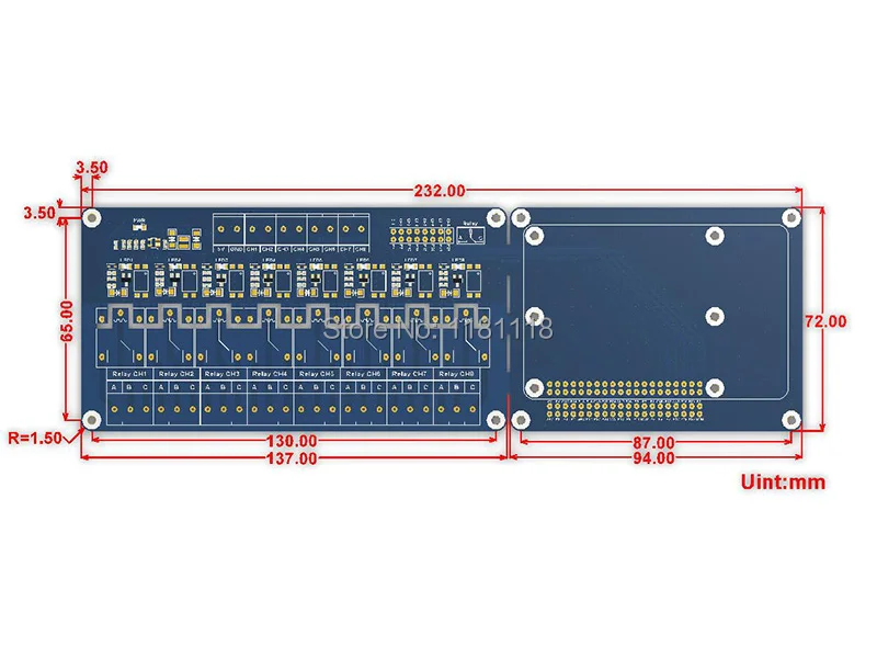 Raspberry Pi 8-ch реле для расширения платы