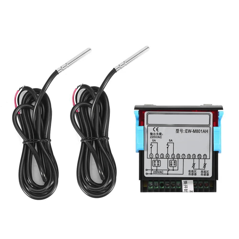 

Solar Water Heater Temperature Controller Thermostat with Sensor Digital Display