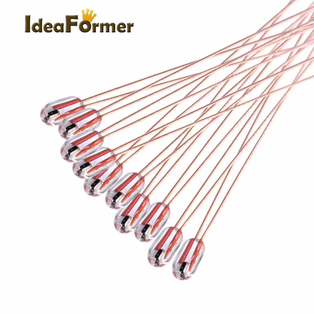 IdeaFormer 10 шт. 100K ohm NTC 3950 Термисторы для 3D-принтера Reprap Mend Запчасти для 3D-принтера