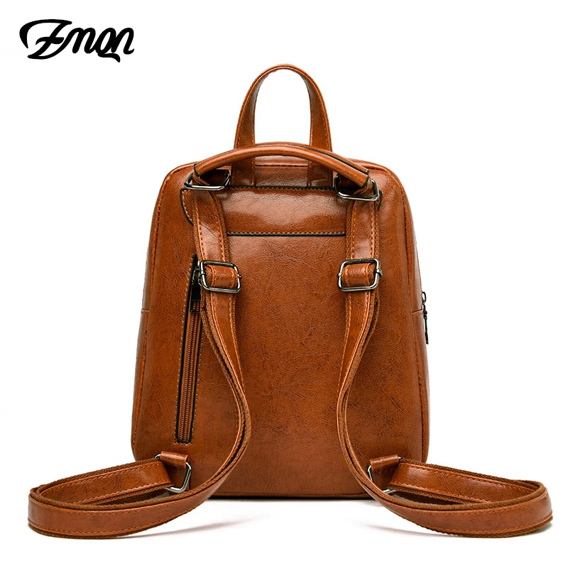 ZMQN рюкзак женский кожаный рюкзак женский рюкзак школьные сумки для девочек-подростков простые винтажные Mochila Feminina Back C120