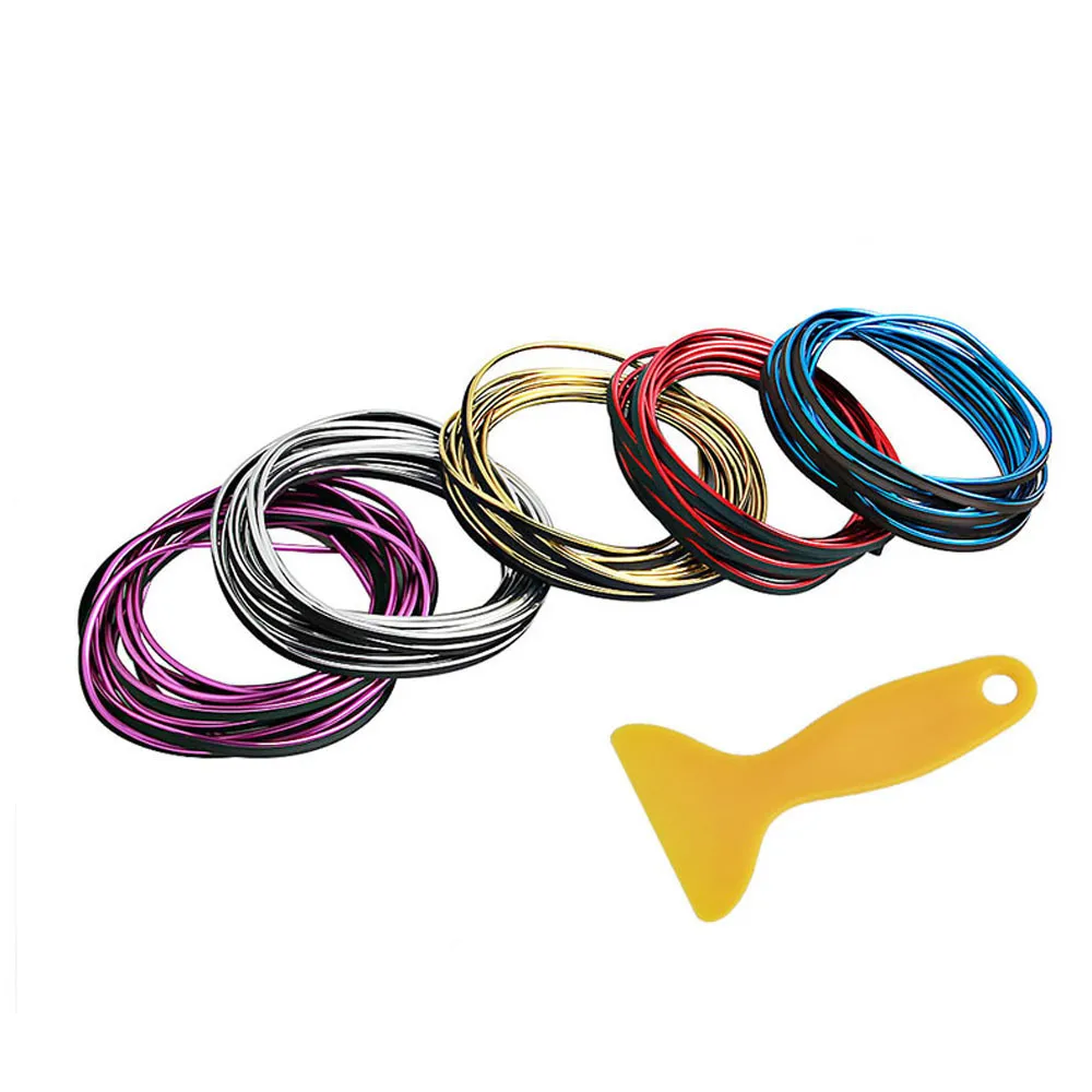 

2M DIY Car Interior Decor Door Sticker Auto Moulding Styling Strip Trim Decals Line