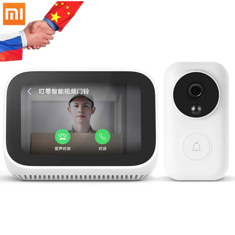 

In Stock Xiaomi AI Face Touch Screen Bluetooth 5.0 Speaker Digital Display Alarm Clock WiFi Smart Connection with video doorbell