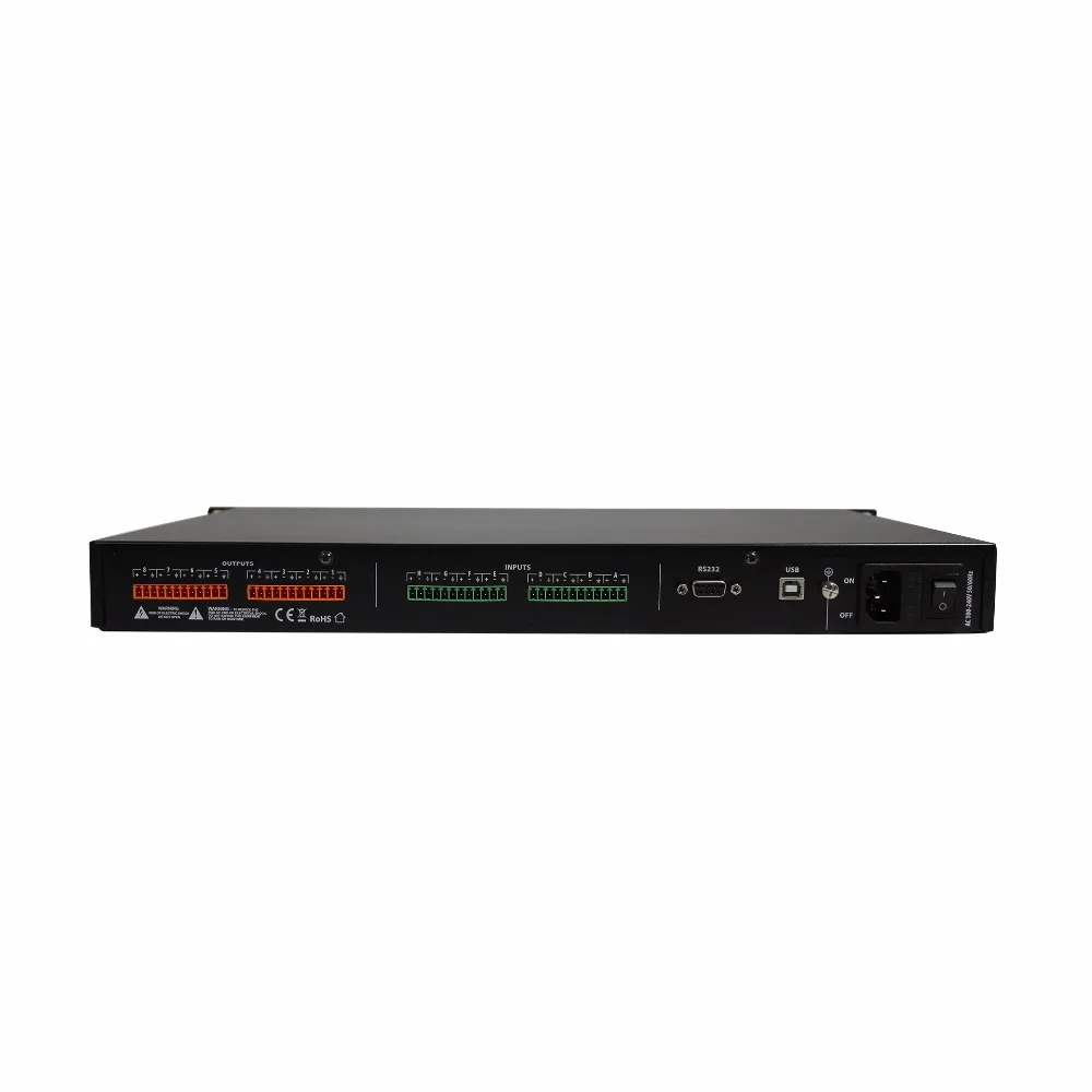 Dante audio Network 8 IN 8 OUT Audio Processor/