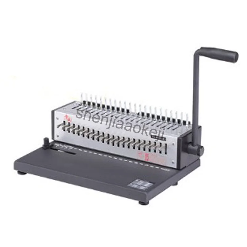 A4 paper comb Bookbinding machine 21 Holes binder Office Machine manual Binding Machine 200 sheets binding