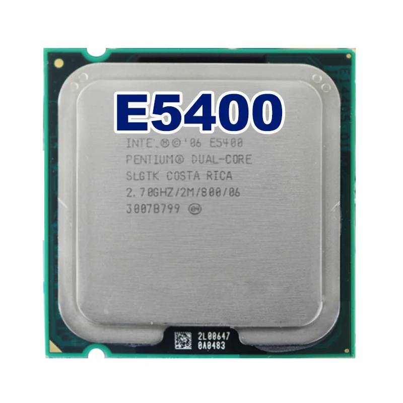Оригинальный двухъядерный процессор Intel Pentium E5400 Socket LGA 775 (2 7 ГГц/2 м/800 ГГц)