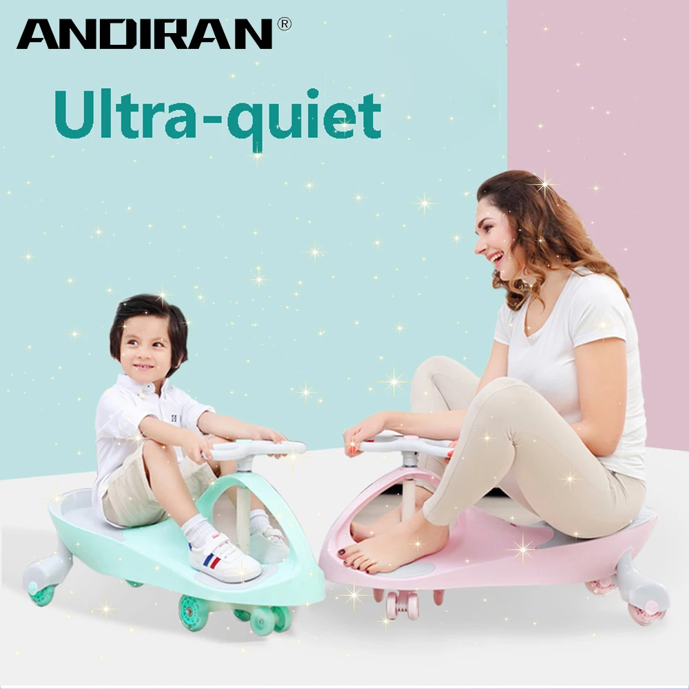 

Children Twist Car 1-3 Years Old Baby Car Yo Car Mute Round Universal Wheel Swing Baby Toy Girl Boy Car