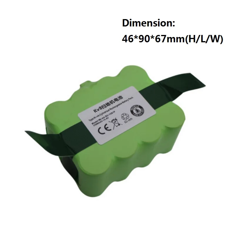 

Clean Robot Battery XR510 Series 3000mAh Ni-MH Vacuum Cleaner for KV8 Cleanna XR210 XR210C Sweeper Rechargeable Batteries