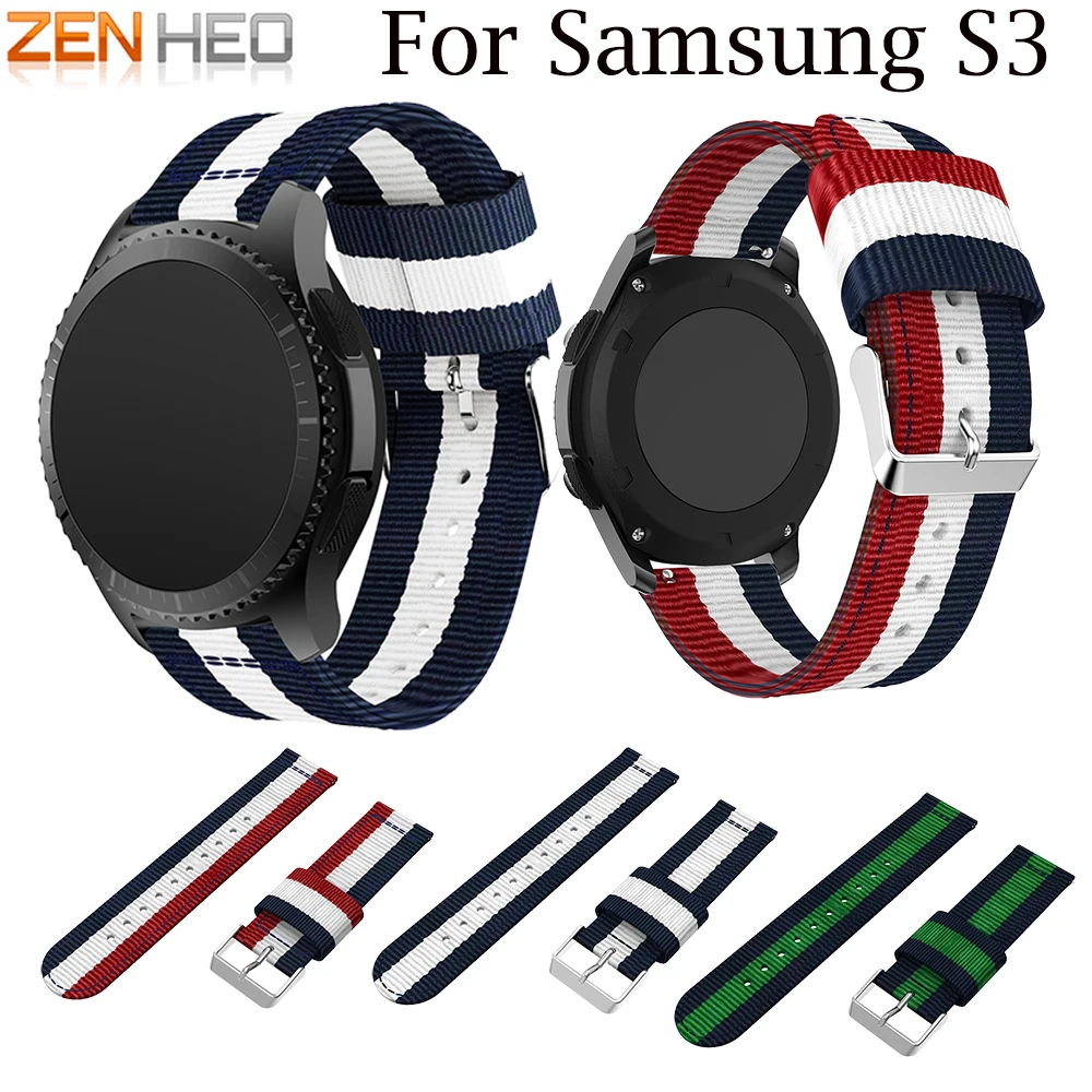 Nylon Sport Watchband for Samsung Gear S3 Classic/ Frontier Watch Band