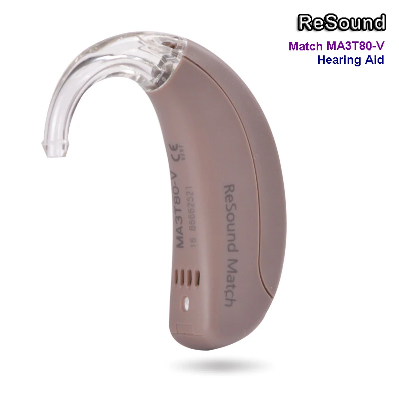 Gn ReSound цифровой BTE слуховые аппараты спички MA2T70-V для умеренной сильной потери 3 канала высокой мощности мини слуховой аппарат - Цвет: MA3T80-V