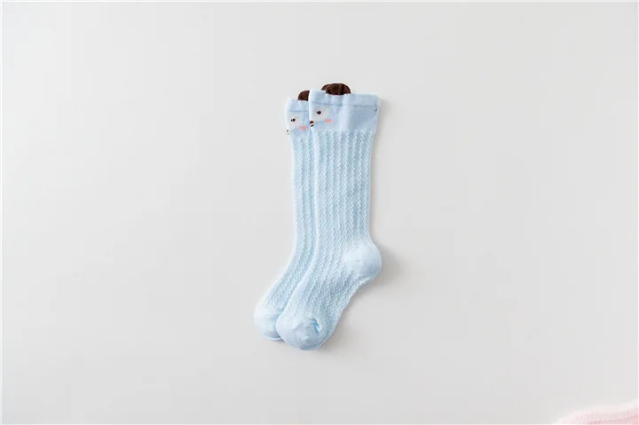 Детские носки для мальчиков и девочек, короткие носки с милым рисунком, красивые детские носки до колена, летние детские носки