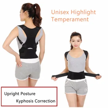 1 X Men Women Neoprene Posture Corrector Back Shoulder Brave Lumbar Support Breathable Belt Used For Posture Correction