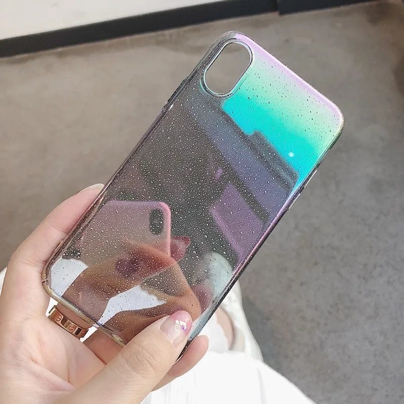 NJIEER Phone Case For iPhone X XS Max XR Funny Water Drop Cover Colorful Gradient Rainbow Cover Cases For iPhone 8 7 6 6s Plus NJIEER Phone Case For iPhone X XS Max XR Funny Water Drop Cover Colorful Gradient Rainbow Cover Cases For iPhone 8 7 6 6s Plus