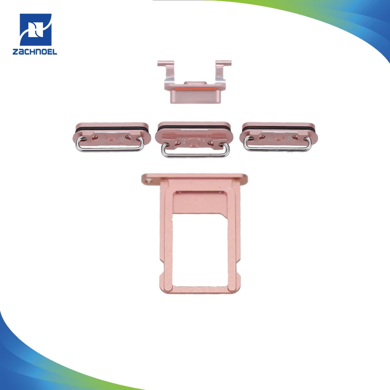 

New Sim Card Tray For iPhone 6s 6sPlus Volume Vibrate Key Switch Power Lock Side Button Set Housing Replacement Parts