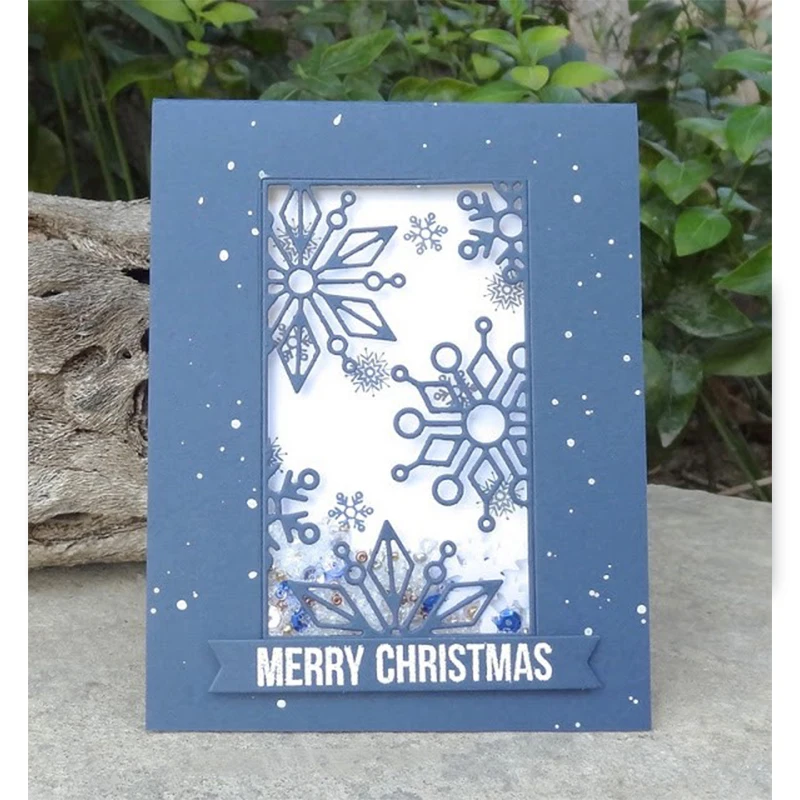 

Christmas Snowflake Frame Metal Cutting Dies Stencil for DIY Scrapbooking Paper Cards Making Decorative Crafts Supplies New 2018