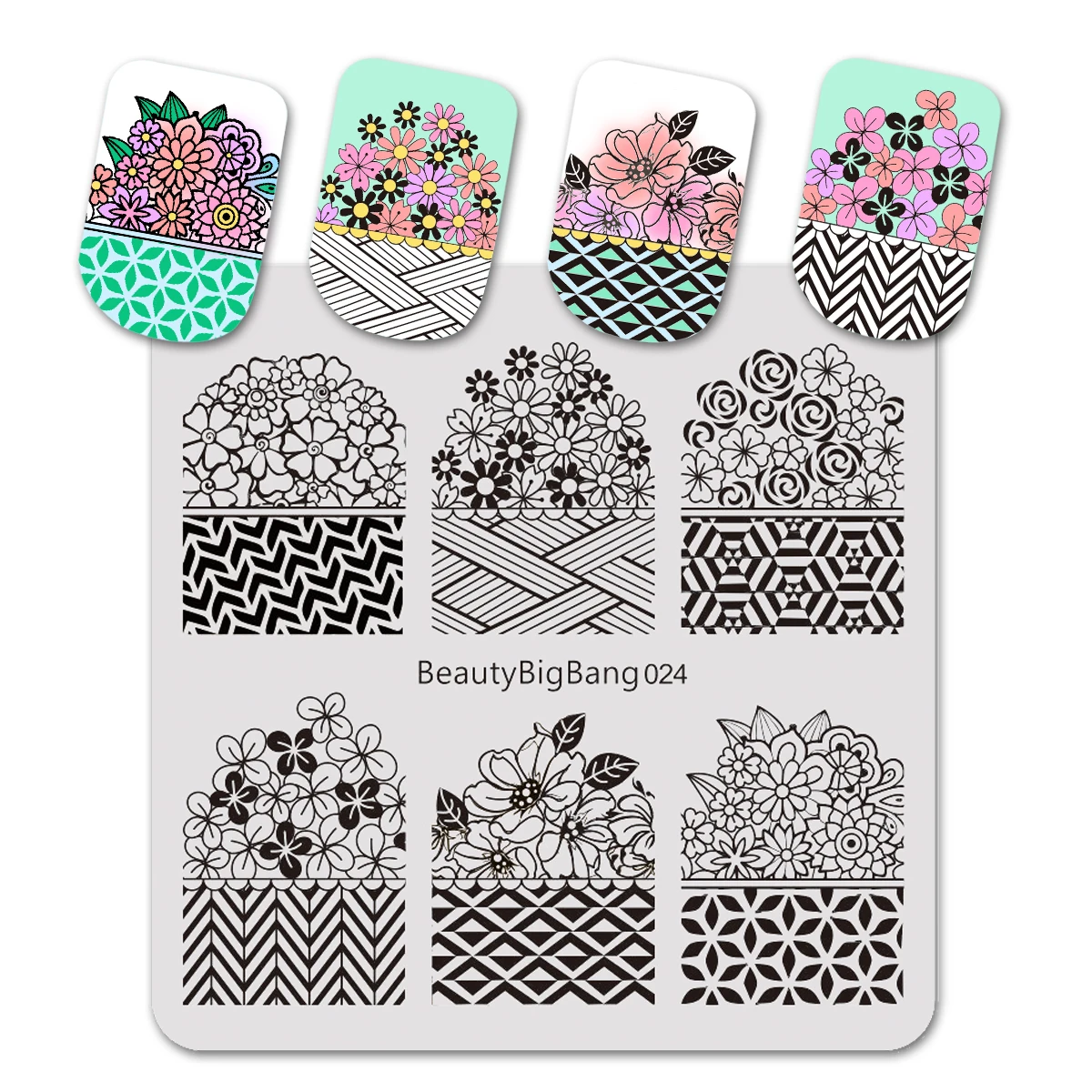 BeautyBigBang 6*6 см бабочка крыло шаблон ногтей штамповки пластины для ногтей лак для ногтей печать трафареты шаблонные штампы BBB025