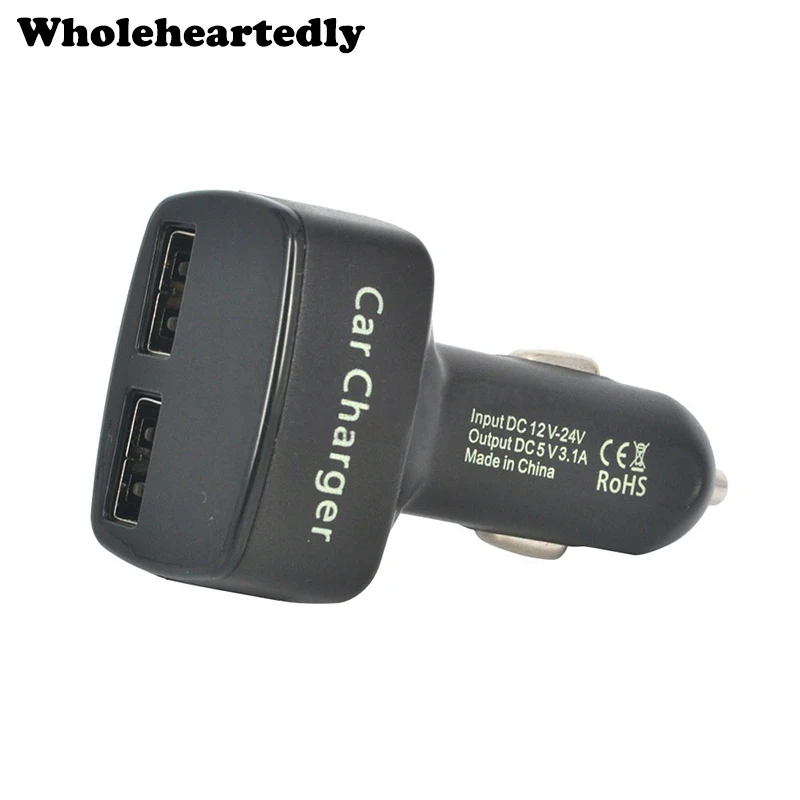 

Universal 4 in 1 5V 3.1A Digital LED Display Car Charger Dual USB Ports Adapter Socket For iPhone Mobile Phone Tablet PC