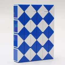 Color Random 48 Blocks Cube Children s Educational Snake Ruler Cubes Spinner Puzzle Imagination Game Toy
