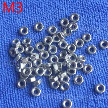 M3 1pcs 304 stainless steel hex nuts 3mm Silvery hexagon nut A2-70 nuts against rusting No rust durable General accessories