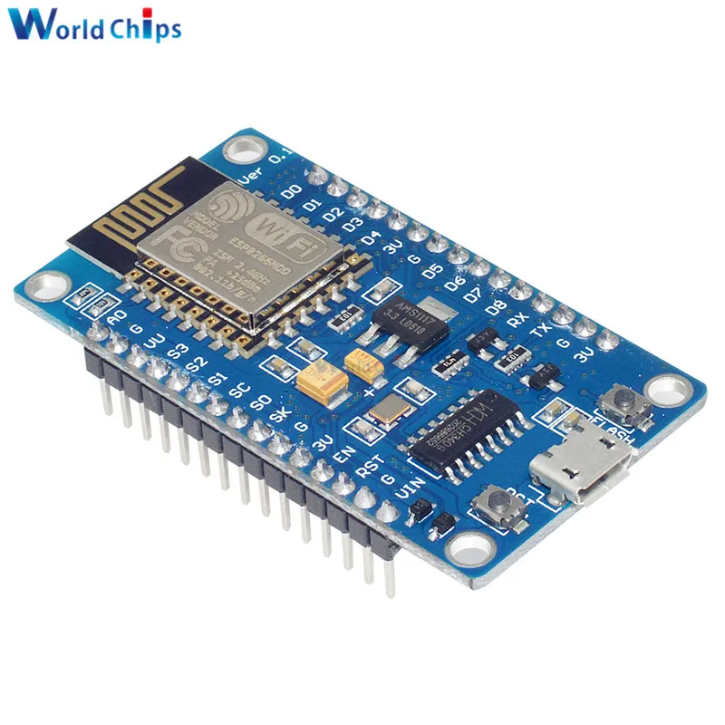

NodeMCU V3 ESP8266 ESP12E ESP-12E CH340 CH340G WIFI Development Board Wireless Module Antenna PCB Network USB IO Port