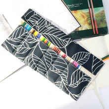 Flower Pencil Case Students 7/9/13 Pokets Pencil Wrap Stationary Roll Brush Pencil Storage Bag For Painting School Supplies 2018 new arrival 48pcs pencil sketch pencil set brush pen knife drawing pencil for students school painting stationary tool