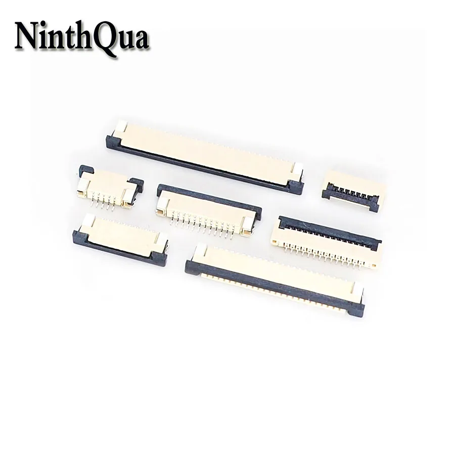 

2pcs 1.0mm Pitch UP Under Drawer Clamshell FPC FFC Flat Cable Connector 4P 6P 8P 10P 12P 14P 16P 15P 16P 18P 20P 22P 24P 26P 30P