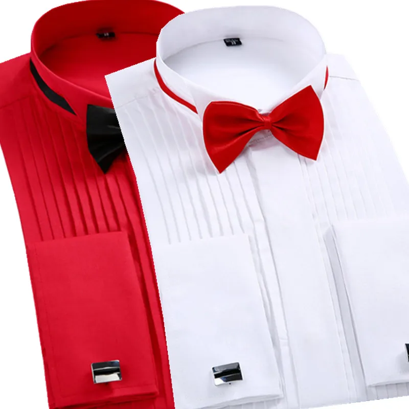 Edwards Mens Style 1390 White Wing Collar Tuxedo Shirt Size 4XL 35