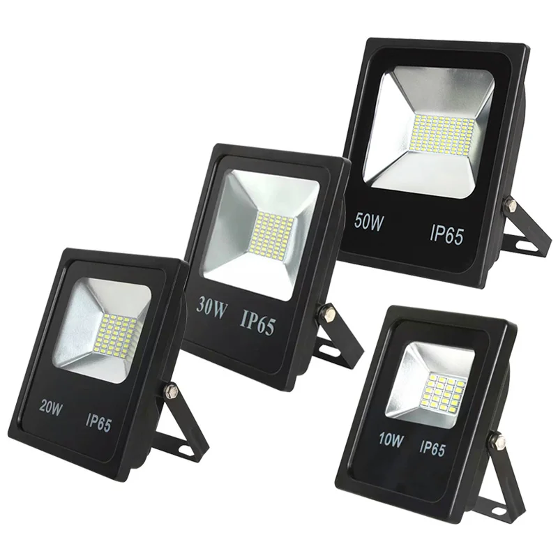 Led COB SMD прожектор светильник мощностью 10 Вт, 20 Вт, 30 Вт, 50 Вт на открытом воздухе Точечный светильник потолочные светильник переменного тока 220V 110V Водонепроницаемый IP65 светильник ing лампа