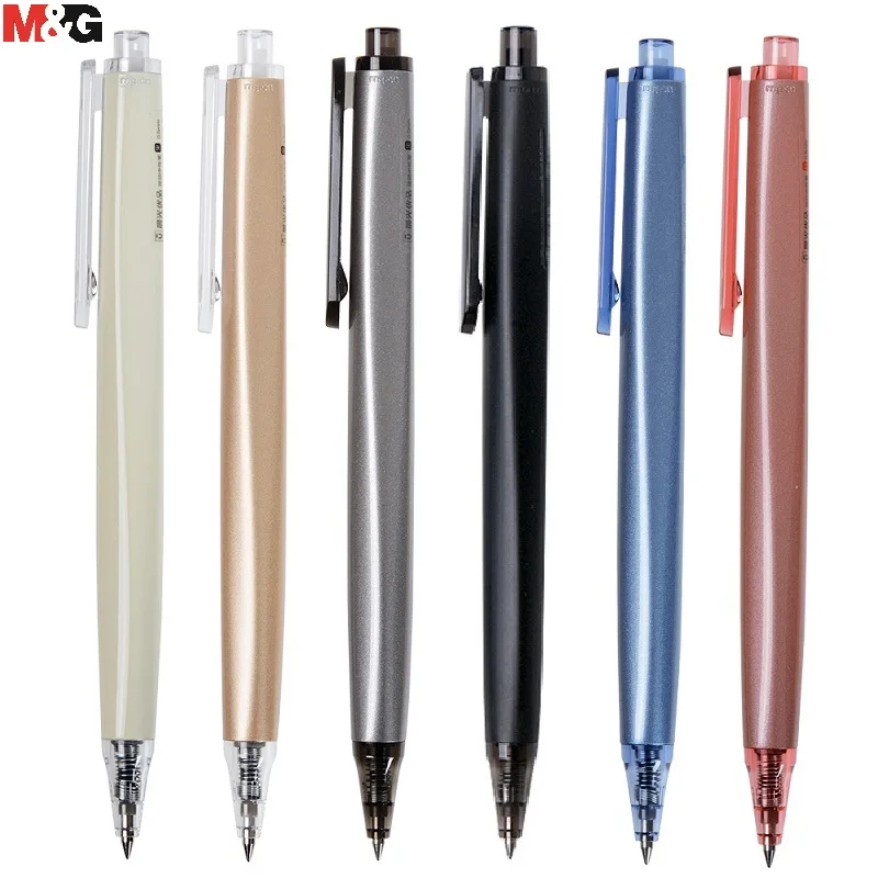 M& G Ультра Премиум Выдвижная гелевая ручка 0,5 мм ручки-роллеры для офиса школьные канцелярские принадлежности черные синие красные чернила шариковые ручки дизайн от BMW