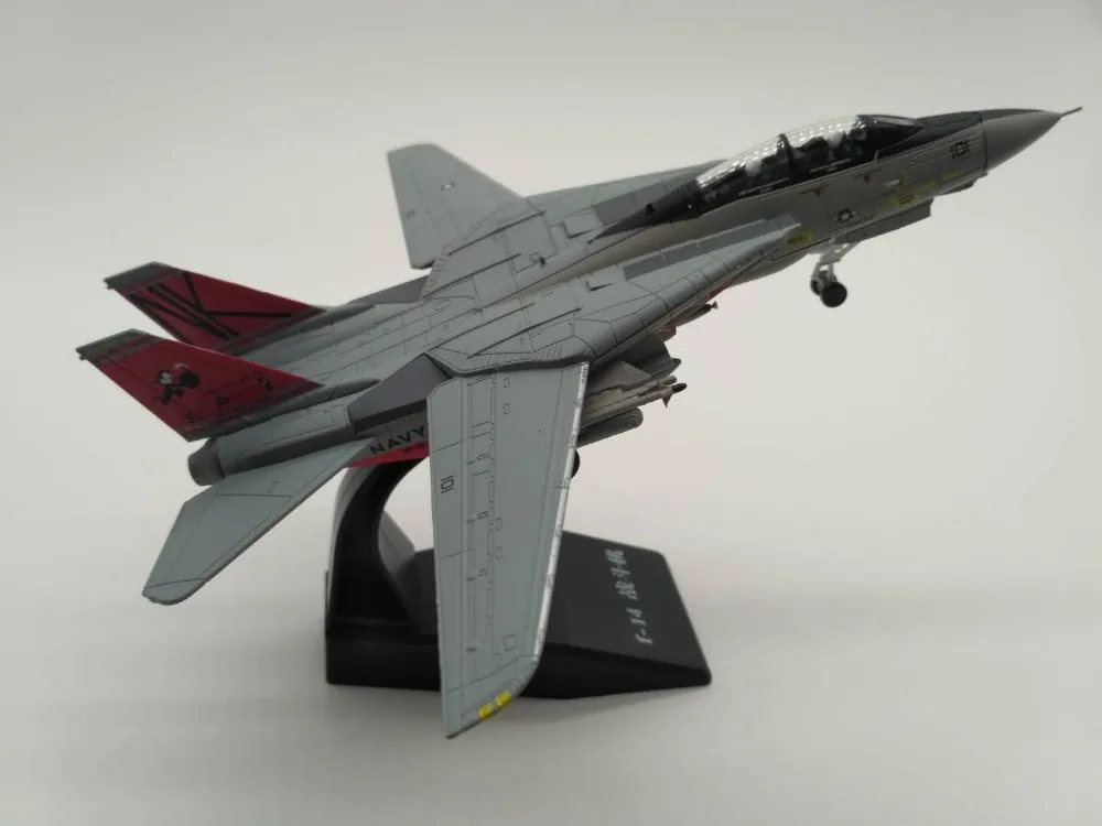 1/100 масштаб F-14 модель самолета Tomcat литая под давлением авианосец ВМС США F14 игрушки для детей Подарки