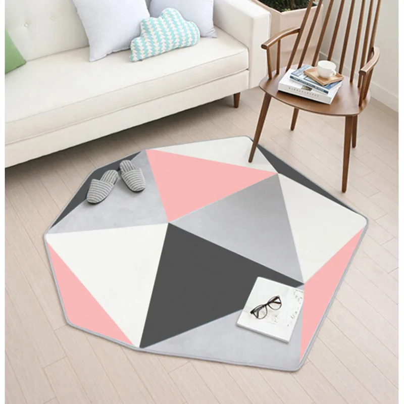 Скандинавские современные персонализированные геометрические формы гостиной ковер дома простой прикроватной тумбочке спальня журнальный столик диван пол коврик
