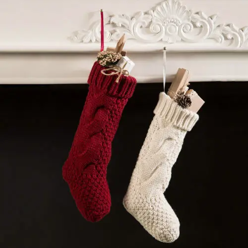 2017 xmas stockings santa claus elf shoes boot suspenders candy gift bag christmas cotton winter stockings - Xmas Stockings 2017 xmas stockings santa claus elf shoes boot suspenders candy gift bag christmas cotton winter stockings - Xmas Stockings