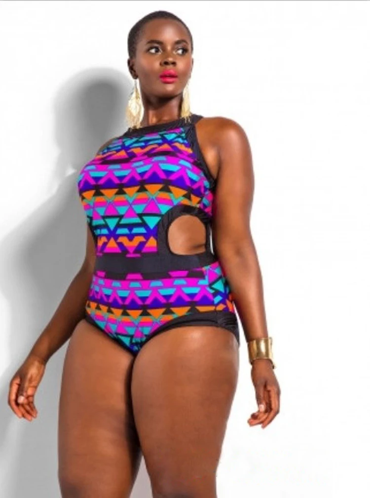 POINT BREAK 2017 Fat MM Sexy Swimsuit Plus fat lady swimsuit Europe and