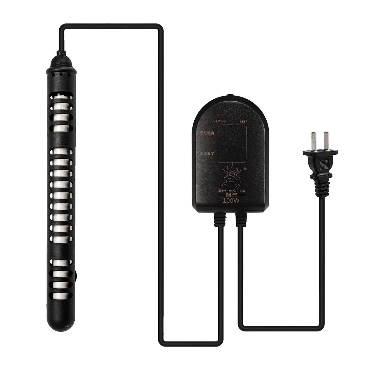 Black Digital Quartz Aquarium Heater 100 1000W Fish Tank Submersible