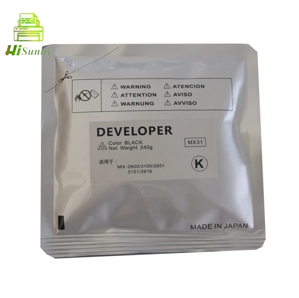 $29.99:pcs $99.99usd:set 4 x 240g:bag MX-31 Iron Powder Developer For Sharp MX-2600N 3100N 2601N 3101N 2618N -3