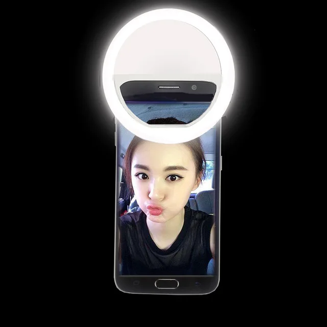 Светодиодный селфи кольцо свет 3 уровня свет фотографии телефон вспышка-кольцо свет для мобильного телефона объектив