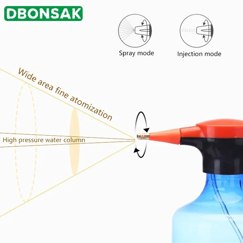 3000 мл садовый распылитель, Электрический распылитель под давлением, сопло для сада, распылитель высокого давления, бутылка-пистолет для садоводства, полива, распылитель воды