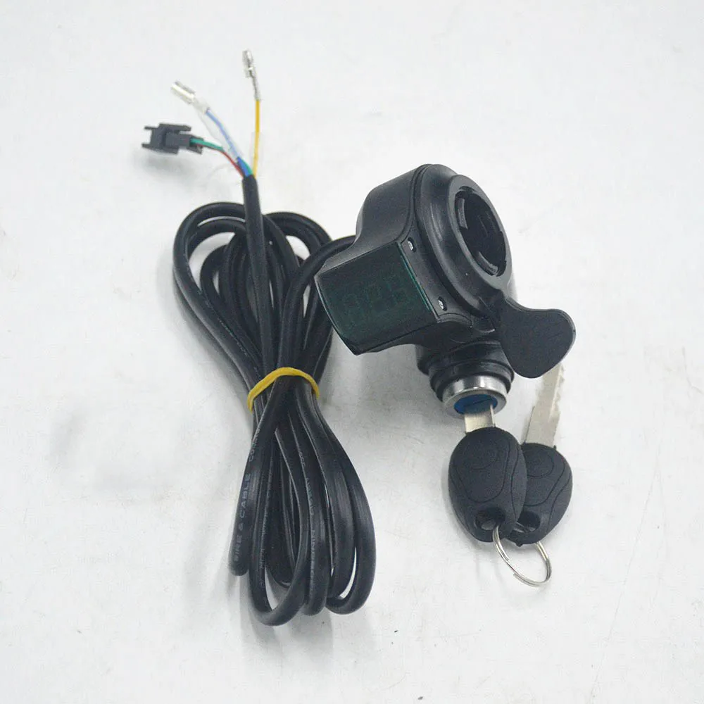 Perfect 24V/36V/48V/60V/72V Finger Thumb Throttle with Power Switch LCD display Switch Handlebar Grips for electric bike/scooter 1 Perfect 24V/36V/48V/60V/72V Finger Thumb Throttle with Power Switch LCD display Switch Handlebar Grips for electric bike/scooter 1
