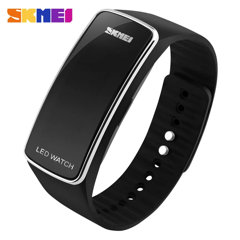 SKMEI Running Sports Watches Women LED Digital Wristwatches Colorful Silicon Strap Complete Calendar Gift For Girl 1119 