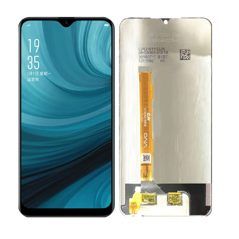 Высокое качество ЖК экран дигитайзер полная сборка Замена стекло для OPPO A7 с